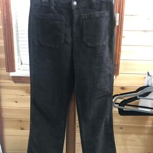 Free People Black Ankle Cropped Pants